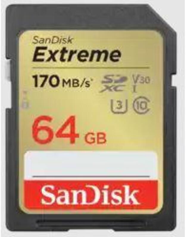 MEMORY SDXC 64GB UHS-1/SDSDXV2-064G-GNCIN SANDISK