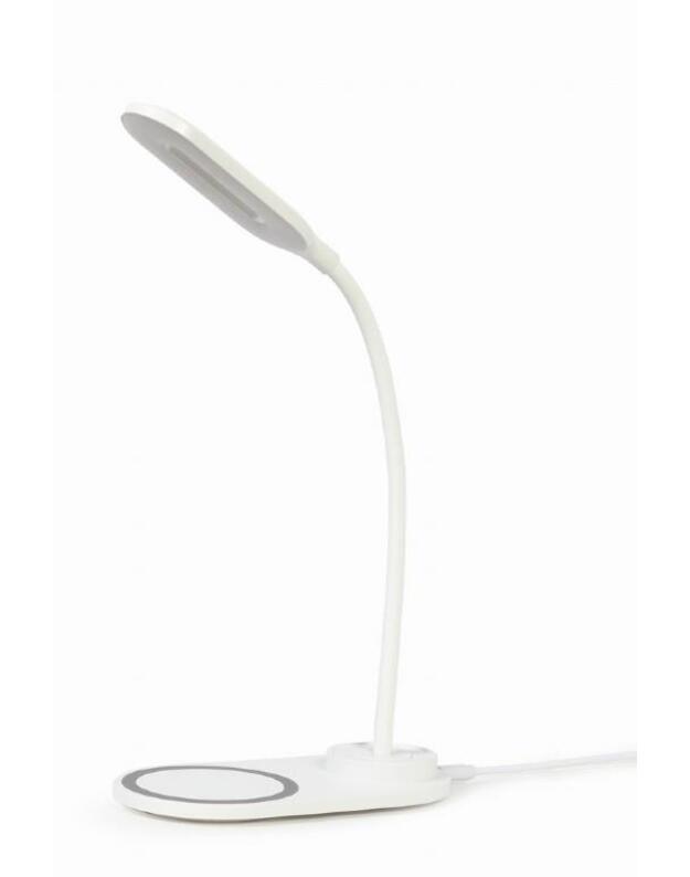 MOBILE CHARGER WRL DESK LAMP/WHT TA-WPC10-LED-01-W GEMBIRD