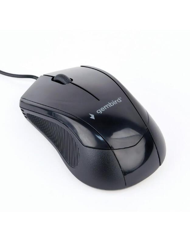 MOUSE USB OPTICAL/BLACK MUS-3B-02 GEMBIRD