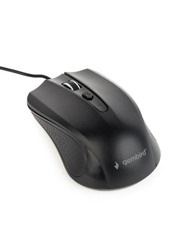 MOUSE USB OPTICAL/BLACK MUS-4B-01 GEMBIRD