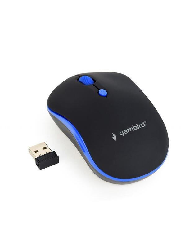 OPTINĖ USB PELĖ WRL BLACK/BLUE MUSW-4B-03-B GEMBIRD