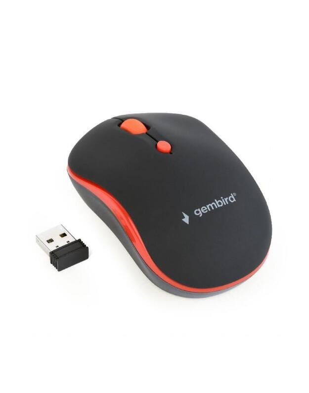 OPTINĖ USB PELĖ WRL BLACK/RED MUSW-4B-03-R GEMBIRD