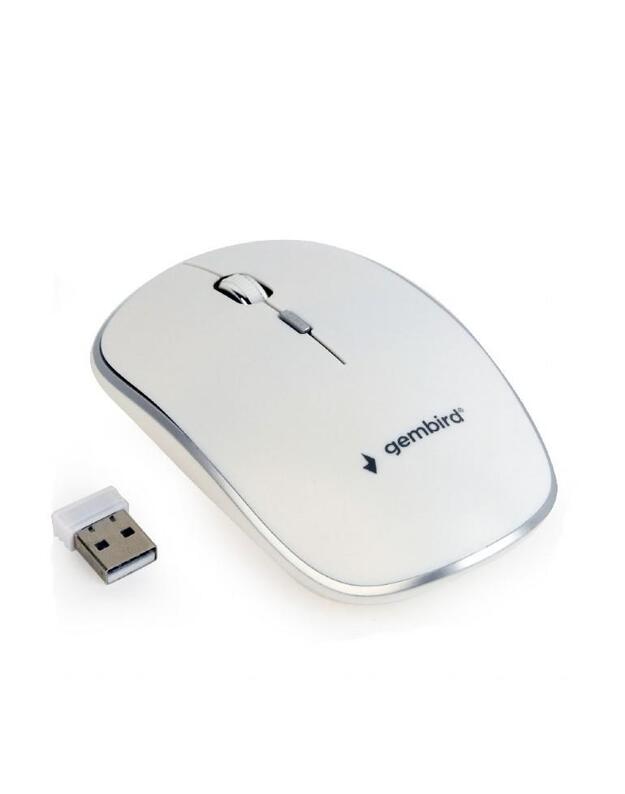 OPTINĖ USB PELĖ WRL/WHITE MUSW-4B-01-W GEMBIRD