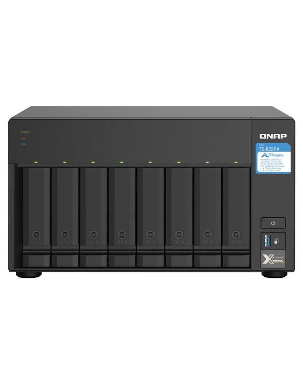 NAS STORAGE TOWER 8BAY/NO HDD TS-832PX-4G QNAP