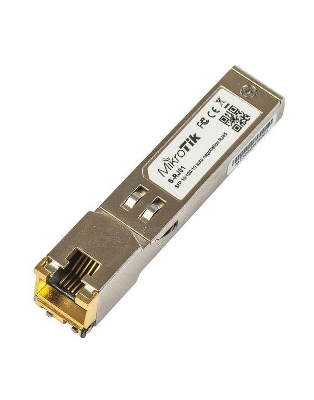 NET MODULIS 1GBE RJ45 SFP/S-RJ01 MIKROTIKAS