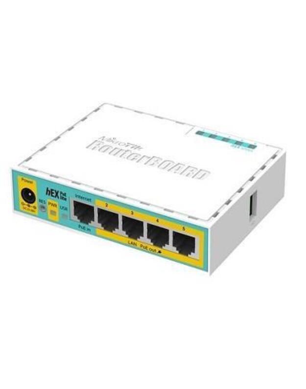 NET ROUTER 10/100M 5PORT HEX/POE LITE RB750UPR2 MIKROTIK