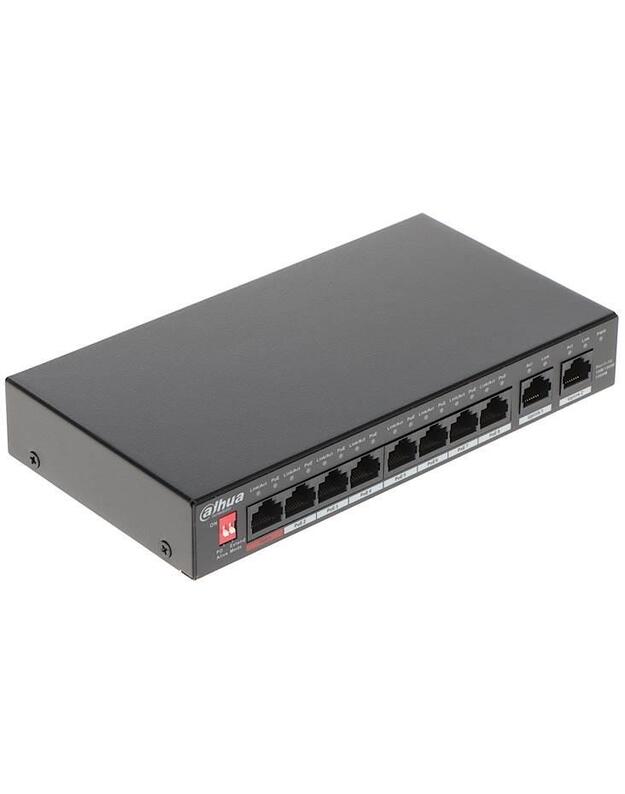 NET SWITCH 8PORT POE 10/100/1G/PFS3010-8GT-96-V2 DAHUA