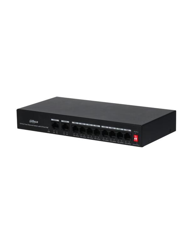 NET SWITCH 8PORT POE 10/100/PFS3010-8ET-65 DAHUA