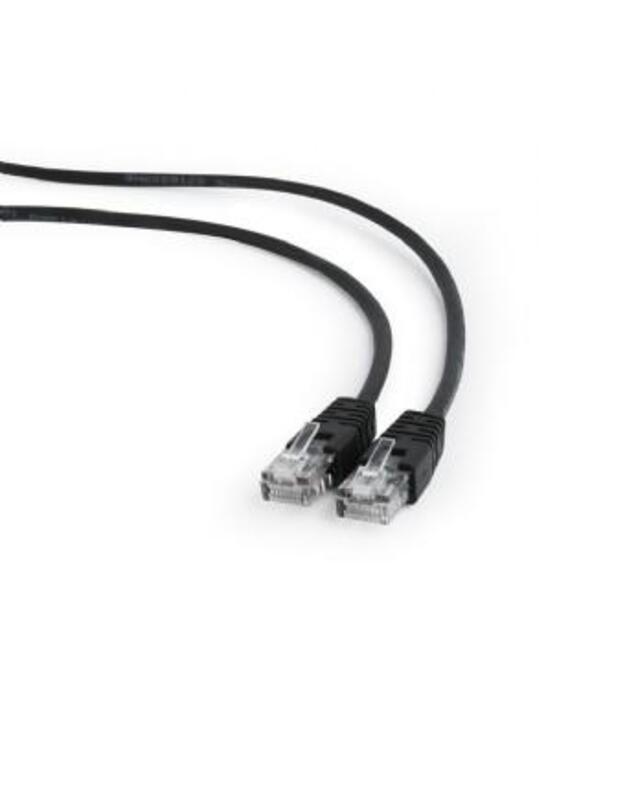 PATCH CABLE CAT5E UTP 0.5M/BLACK PP12-0.5M/BK GEMBIRD