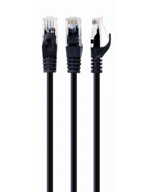 PATCH CABLE CAT6 UTP 0.25M/PP6U-0.25M/BK GEMBIRD