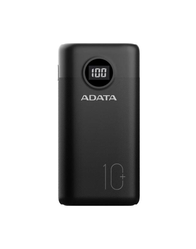 POWER BANK USB 10000MAH BLACK/AP10000QCD-DGT-CBK ADATA