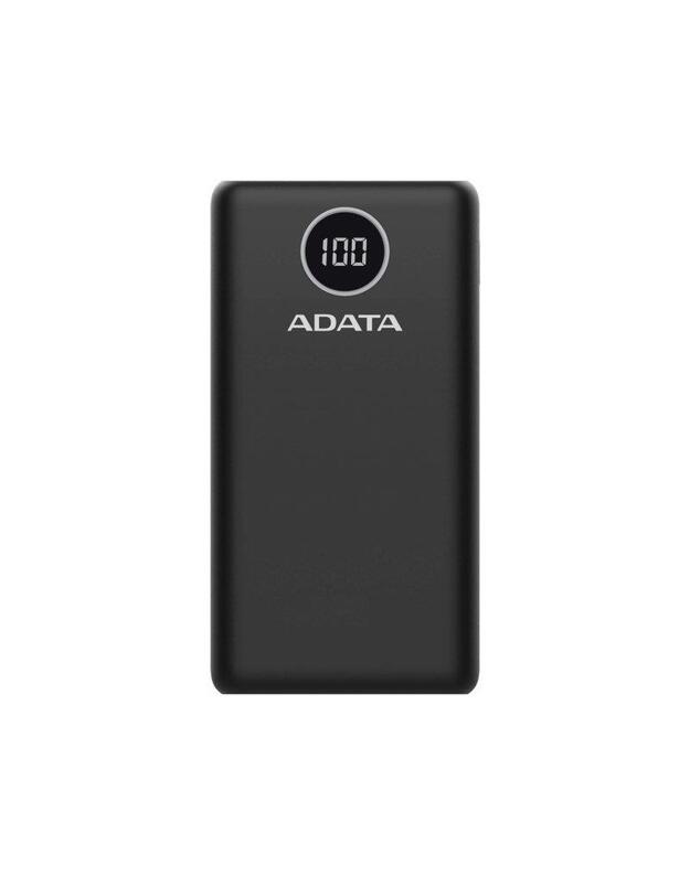 POWER BANK USB 20000MAH BLACK/AP20000QCD-DGT-CBK ADATA