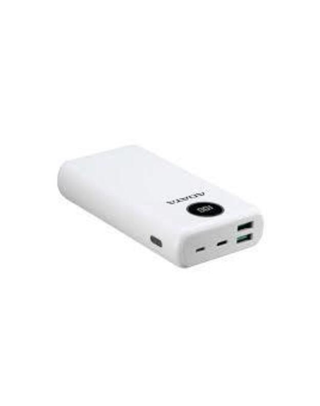 POWER BANK USB 20000MAH WHITE/AP20000QCD-DGT-CWH ADATA