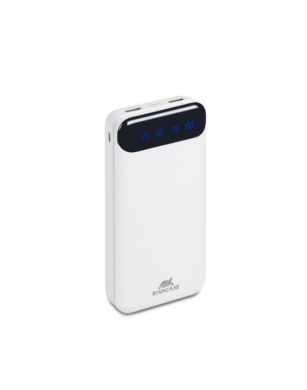 POWER BANK USB 20000MAH/WHITE VA2280 RIVACASE