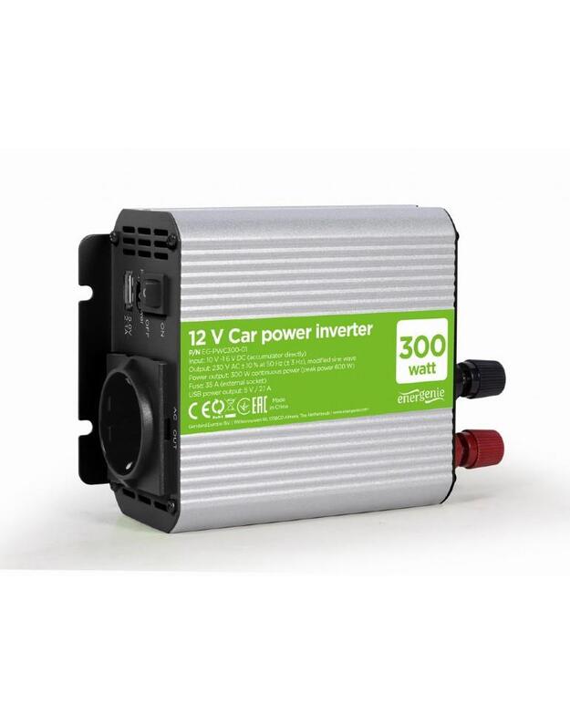 POWER INVERTER CAR 12V 300W/EG-PWC300-01 GEMBIRD