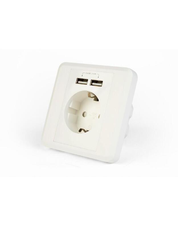 POWER SOCKET OUTLET W/2USB/EG-ACU2A2-01 GEMBIRD