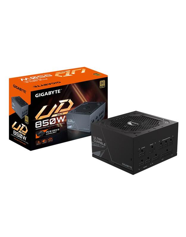 Power Supply|GIGABYTE|850 Watts|Efficiency 80 PLUS GOLD|PFC Active|MTBF 100000 hours|GP-UD850GMPG5