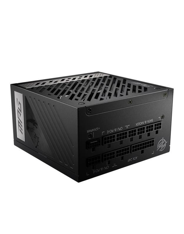 Power Supply|MSI|850 Watts|Efficiency 80 PLUS GOLD|PFC Active|MPGA850GPCIE5