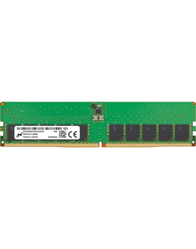 Server Memory Module|MICRON|DDR5|32GB|UDIMM/ECC|4800 MHz|CL 40|1.1 V|MTC20C2085S1EC48BA1R