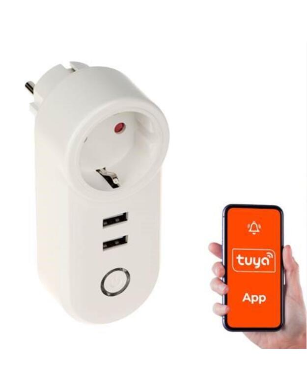 SMART HOME WIFI SMART SOCKET/USB ATLO-P1U2-TUYA GENWAY