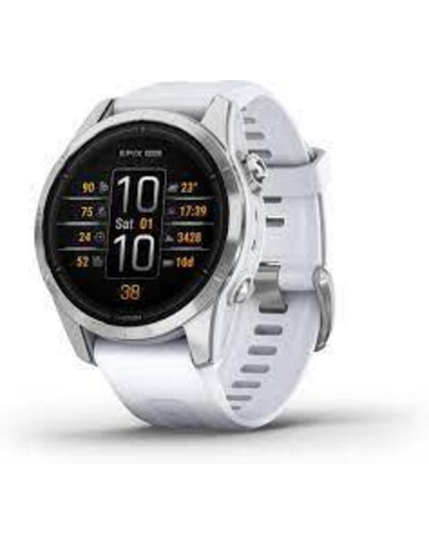 SMARTWATCH EPIX PRO GEN2 42MM/SIL/WHITE 010-02802-01 GARMIN