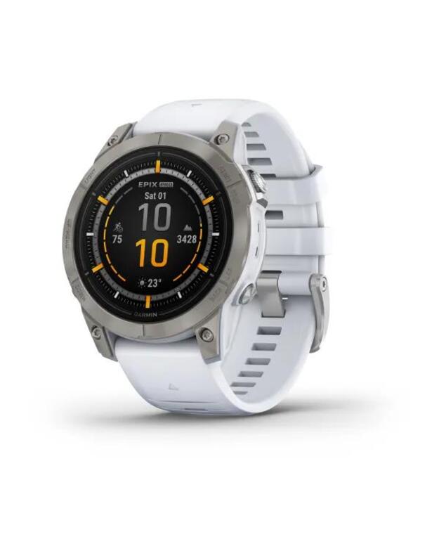 SMARTWATCH EPIX PRO GEN2 47MM/WHITEST. 010-02803-21 GARMIN