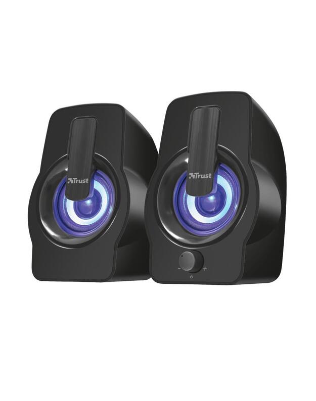 Speaker|TRUST|Gemi RGB|P.M.P.O. 12 Watts|1xAudio-In|Black|22948