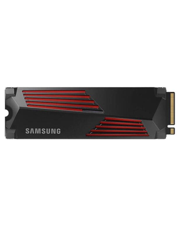 SSD|SAMSUNG|990 PRO with Heatsink|1TB|M.2|PCIE|NVMe|MLC|Write speed 6900 MBytes/sec|Read speed 7450 MBytes/sec|2.3mm|TBW 600 TB|MTBF 1500000 hours|MZ-V9P1T0CW