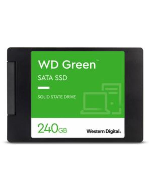 SSD|WESTERN DIGITAL|Green|240GB|SATA 3.0|SLC|Read speed 545 MBytes/sec|2,5 |MTBF 1000000 hours|WDS240G3G0A