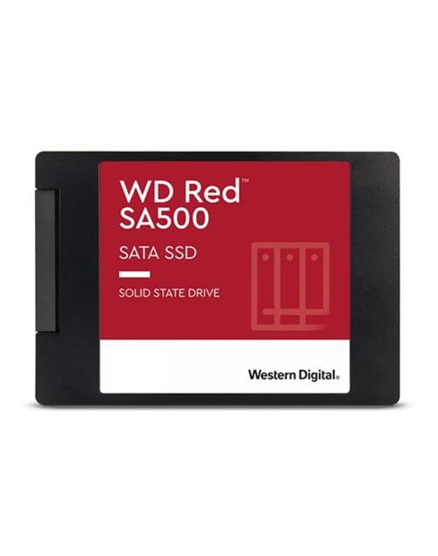 SSD|WESTERN DIGITAL|Red|500GB|SATA 3.0|Write speed 530 MBytes/sec|Read speed 560 MBytes/sec|2,5