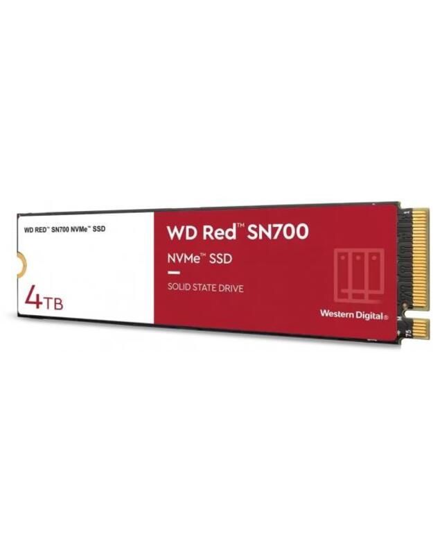 SSD|WESTERN DIGITAL|Red SN700|4TB|M.2|NVMe|Write speed 3100 MBytes/sec|Read speed 3400 MBytes/sec|TBW 5100 TB|WDS400T1R0C