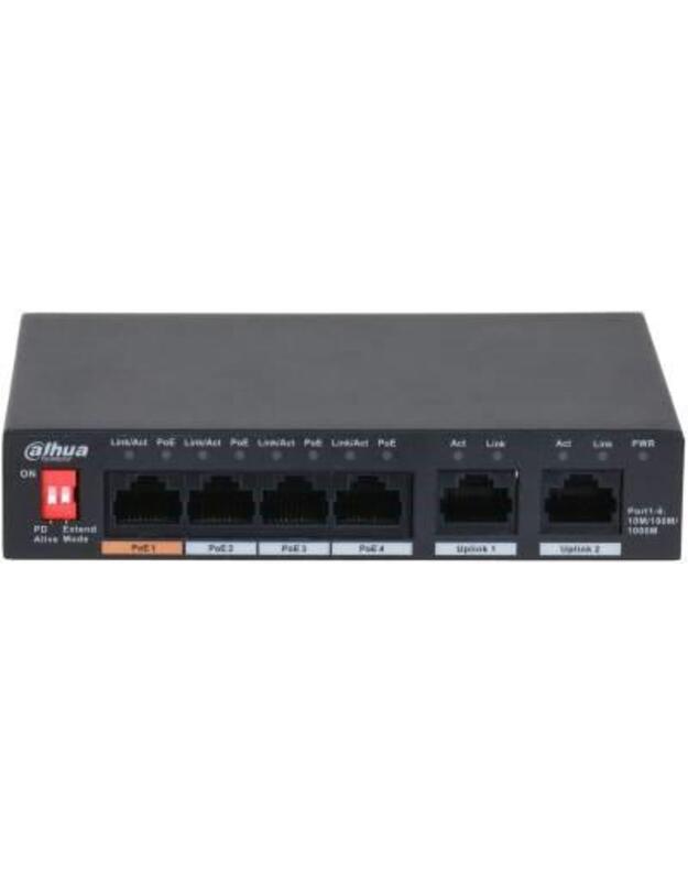 Switch|DAHUA|PFS3006-4GT-60|6x1000Base-T|PoE ports 4|60 Watts|PFS3006-4GT-60-V2