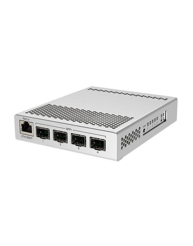 Switch|MIKROTIK|1x10Base-T / 100Base-TX / 1000Base-T|4xSFP+|PoE ports 1|CRS305-1G-4S+IN