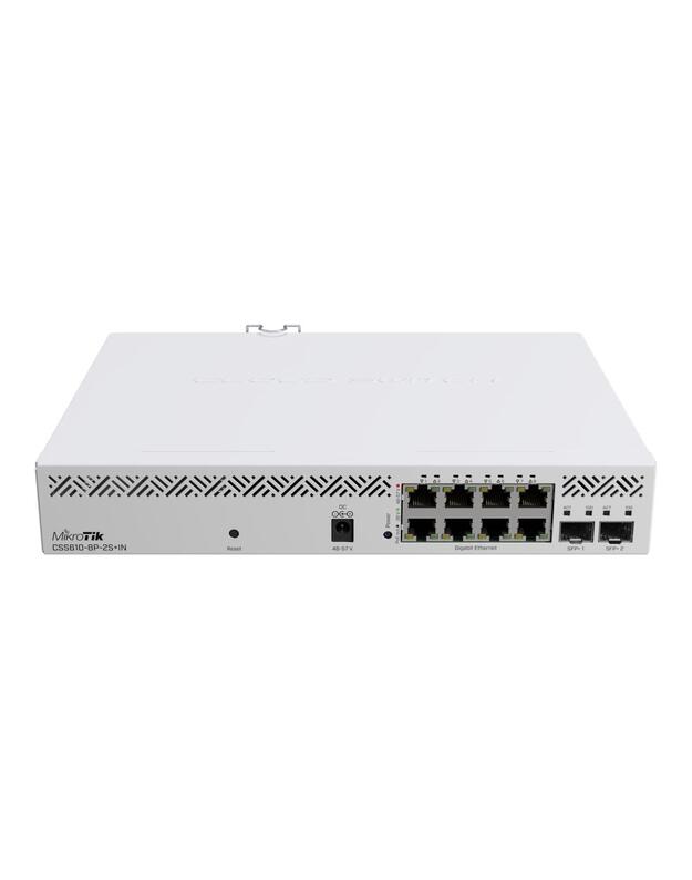 Switch|MIKROTIK|8x10Base-T / 100Base-TX / 1000Base-T|2xSFP+|CSS610-8P-2S+IN