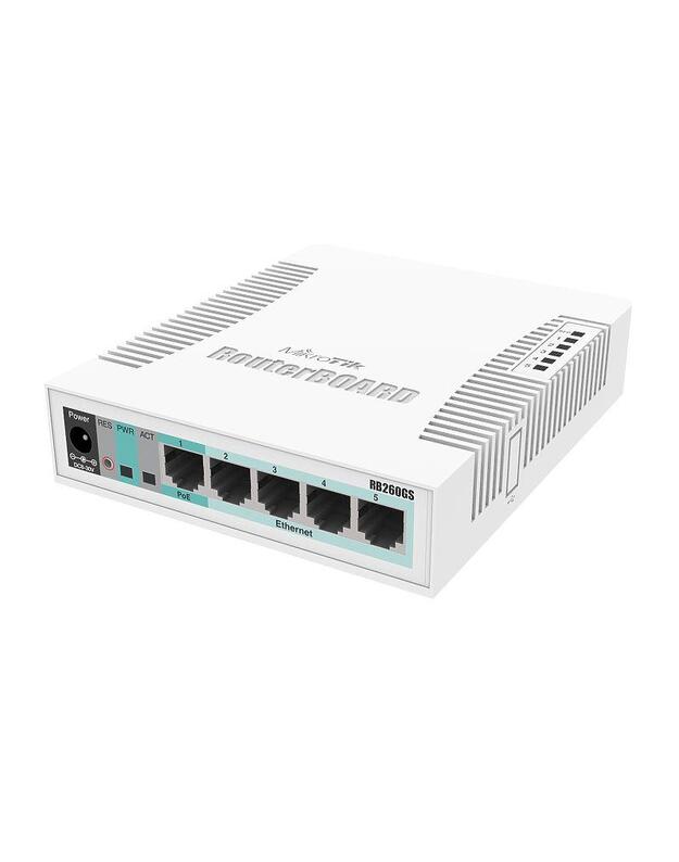 Switch|MIKROTIK|CSS106-5G-1S|Desktop/pedestal|5x10Base-T / 100Base-TX / 1000Base-T|1xSFP|CSS106-5G-1S