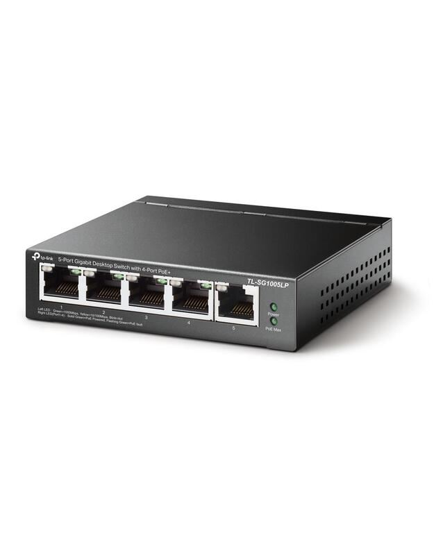 Switch|TP-LINK|TL-SG1005LP|Desktop/pedestal|5x10Base-T / 100Base-TX / 1000Base-T|PoE ports 1|TL-SG1005LP