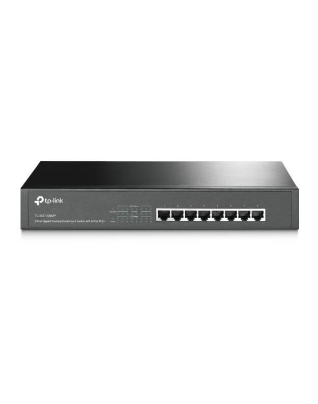 Switch|TP-LINK|TL-SG1008MP|Desktop/pedestal|Rack|PoE+ ports 8|TL-SG1008MP