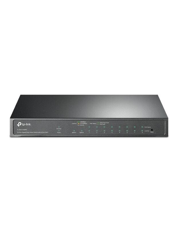 Switch|TP-LINK|TL-SG1210MPE|Desktop/pedestal|9x10Base-T / 100Base-TX / 1000Base-T|1x10/100/1000BASE-T/SFP combo|PoE+ ports 8|123 Watts|TL-SG1210MPE