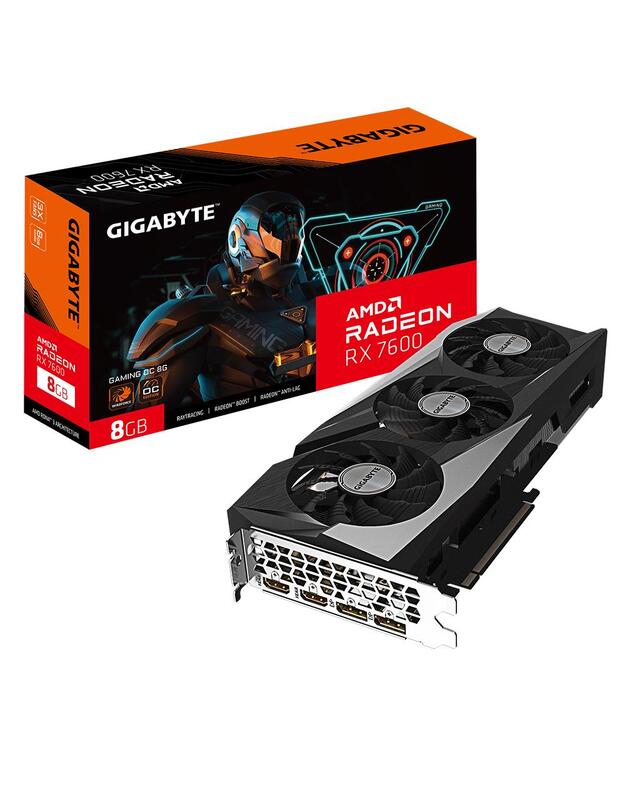 VGA PCIE16 RX7600 8GB GDDR6/GV-R76GAMING OC-8GD GIGABYTE