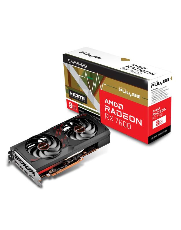 VGA PCIE16 RX7600 8GB GDDR6/PULSE 11324-01-20G SAPPHIRE