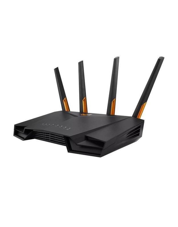 Wireless Router|ASUS|Wireless Router|4200 Mbps|Mesh|Wi-Fi 5|Wi-Fi 6|IEEE 802.11n|USB 3.2|1 WAN|4x10/100/1000M|Number of antennas 4|TUFGAMINGAX4200