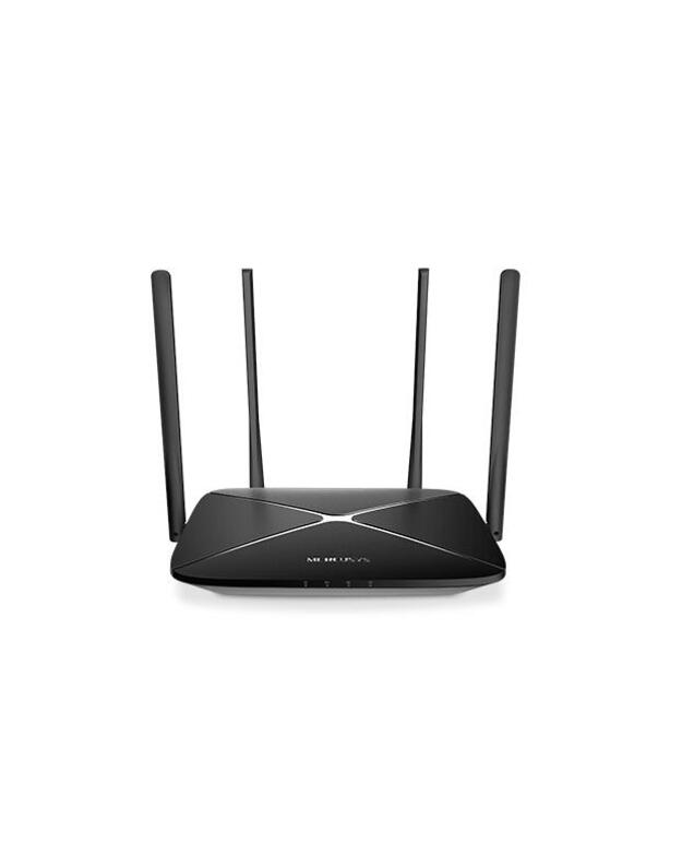 Wireless Router|MERCUSYS|Wireless Router|1167 Mbps|IEEE 802.11ac|1 WAN|3x10/100/1000M|Number of antennas 4|AC12G