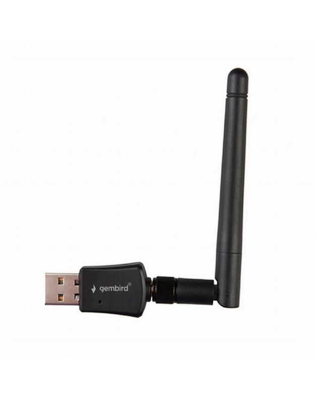 WRL ADAPTER 300MBPS USB HIGH/POWER WNP-UA300P-02 GEMBIRD