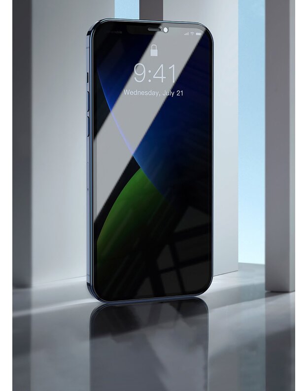 Apsauginis stiklas Baseus 2x skirtas iPhone 12 Pro / iPhone 12