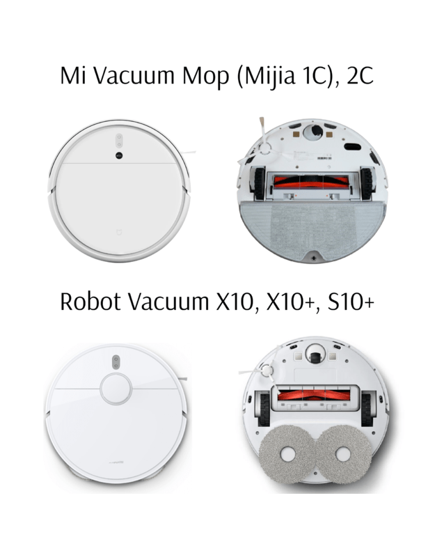 Filtras Xiaomi Mi Vacuum Mop (Mijia 1C) , 2C, robot x10, x10 plus, S10 Plus,  4 vnt (pakaitalas)